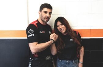 Andrea Iannone returns to MotoGP paddock in Harley...