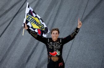NASCAR’s newest winner Carson Hocevar attend...