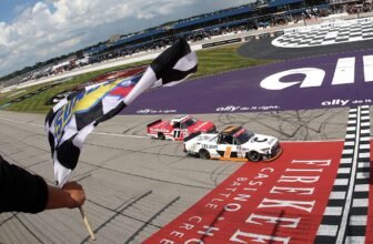 Corey Heim wins Michigan NASCAR Truck race in nail...